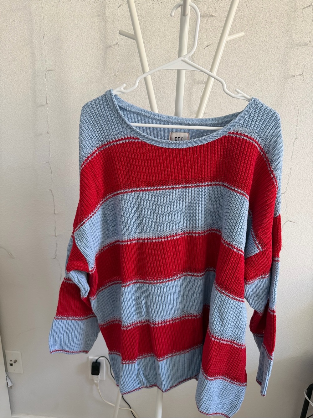 BDG Blue & Orange Striped Sweater